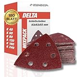 Delta - Schleifdreiecke mit Klett, 180 Blatt, 93 x...