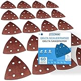 EffektWerk Delta-Schleifpapiere (60er-Pack, 6...